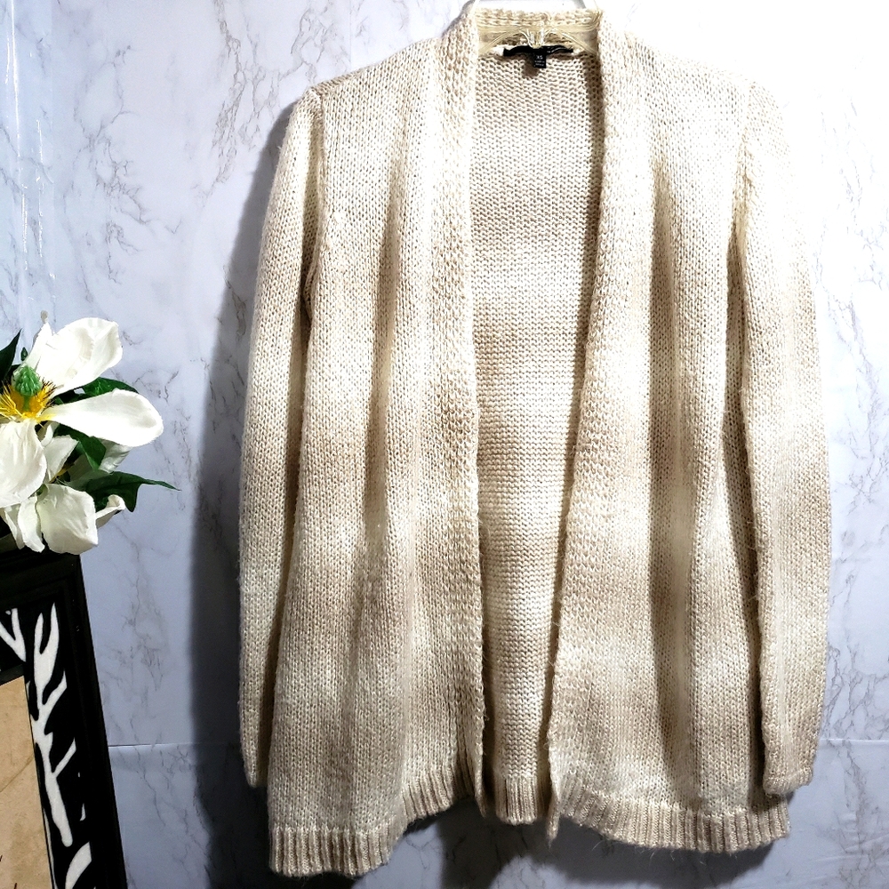 Elie Tahari Cardigan Fawn Combo